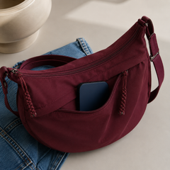 Rosa | Bolso de Hombro Burdeos