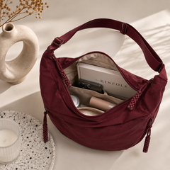 Rosa | Bolso de Hombro Burdeos