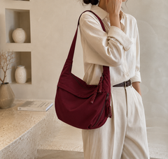 Rosa | Bolso de Hombro Burdeos