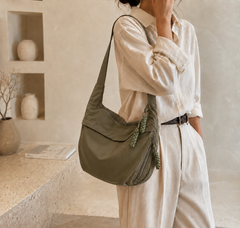 Agata | Bolso de Hombro Verde Oliva