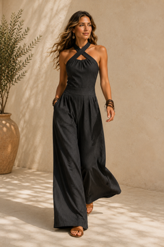Bianca | Mono elegante con escote cruzado