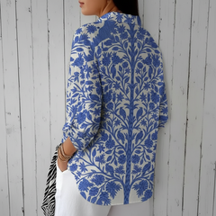 Federike | Blusa de jardín azul