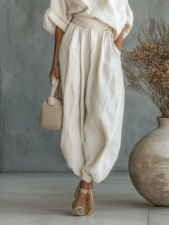 Mila | Conjunto fluido con hombro descubierto